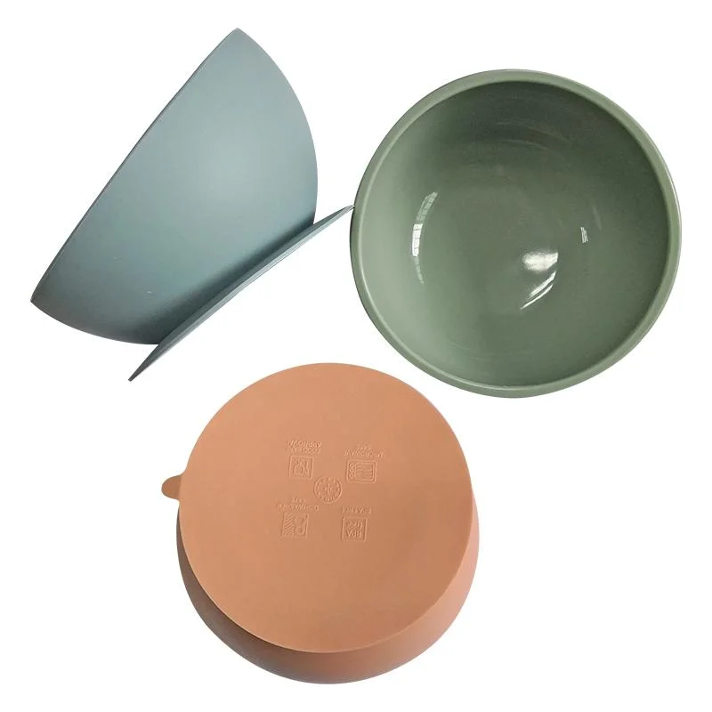  Ciotola d'alimentazione 100% del bambino delle stoviglie del silicone del commestibile con aspirazione