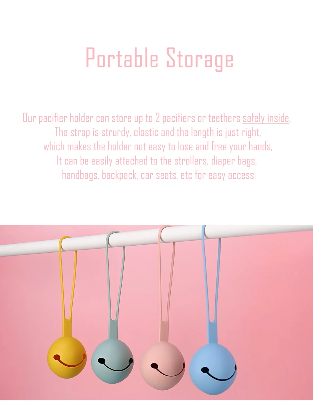Cassa fittizia 100% del silicone dalla faccia smiley del commestibile con la cinghia