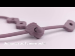 Clip fittizia della catena della tettarella dei prodotti del silicone del bambino mettere i denti regolabile