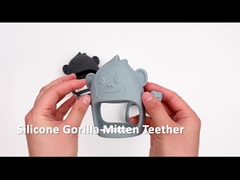 Guanto creativo Teether di Anti-goccia di Teether Gorilla Shape Baby Teething Toys del bambino del silicone 2023