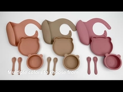 insiemi d'alimentazione liberi del commestibile dei prodotti BPA ECO del silicone del bambino 5Pcs
