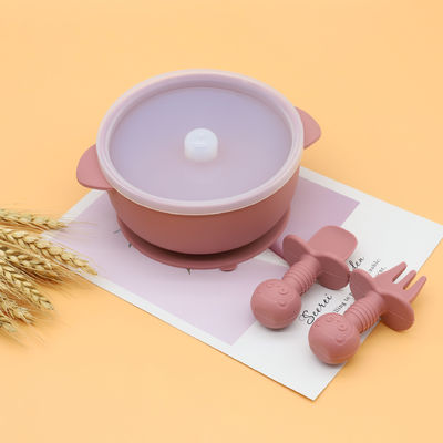 Dishwasher Free Non Slip Baby Silicone Suction Bowl Kids Safe Microwave Available