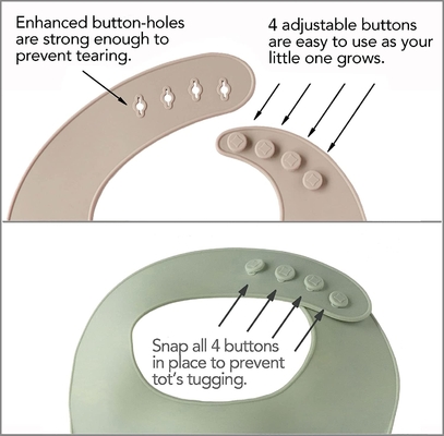 Anti Bacterial Eco Friendly Baby Feeding Bibs Can Be Customized