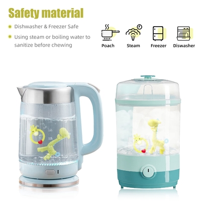 Easy To Clean Bacteria Resistant Dust Proof Silicone Teething Toy For New Born
