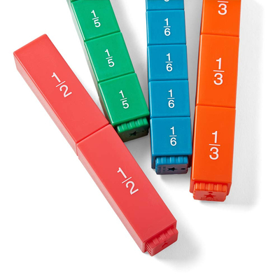 Montessori Math Rainbow Fraction Tower Cubes For Elementary School