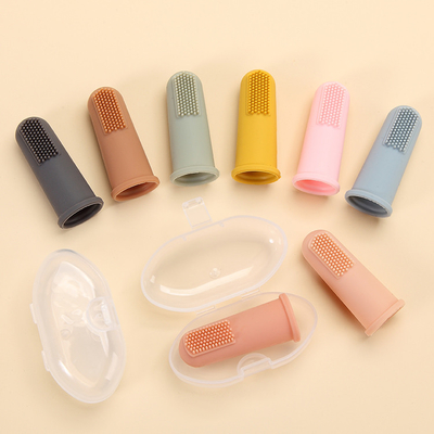 Baby Silicone Finger Toothbrush Oral Cleaner Kit For 3 Months +
