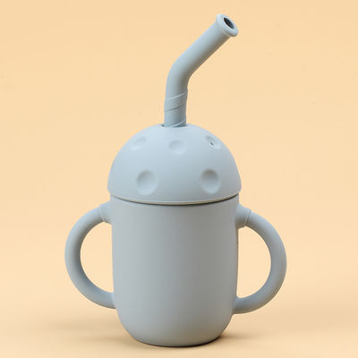 Bambini a perfetta tenuta di Straw Cup Double Handle 5oz del silicone del coperchio per il bambino oltre 6 mesi
